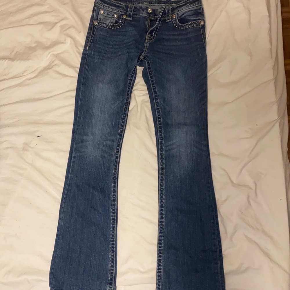 Miss Me Signature Boot Cut dark blue jeans size 28